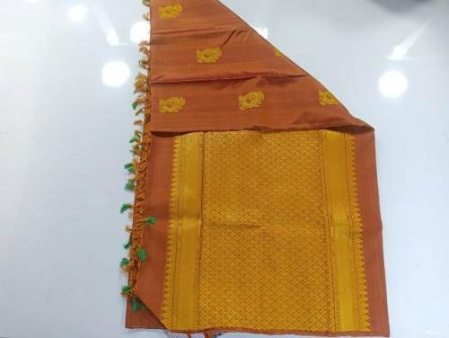 Arni Silk Saree with Thread work 620 Cms SABT